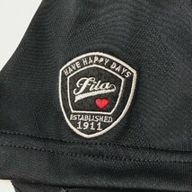 FILA GOLF フィラゴルフ 半袖ワンピース ハート 総柄 ブラック系 LL [240001893977] ゴルフウェア レディース_画像4