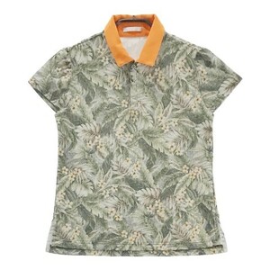 HEAL CREEK Heal Creek 002-25441 рубашка-поло с коротким рукавом общий рисунок оттенок зеленого 40 [240101026345] Golf одежда женский 
