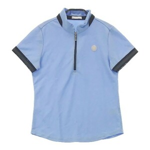 HEAL CREEK ヒールクリーク 002-26843 ハーフジップ 半袖Tシャツ ブルー系 40 [240101026351] ゴルフウェア レディース