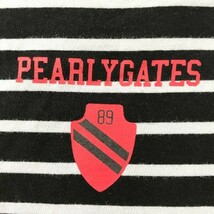 PEARLY GATES パーリーゲイツ ハイネック長袖 Tシャツ ボーダー柄 ブラック系 0 [240101037028] ゴルフウェア レディース_画像5