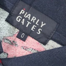 PEARLY GATES パーリーゲイツ ×スポンジボブ 半袖ポロシャツ 総柄 ネイビー系 0 [240101037495] ゴルフウェア レディース_画像5