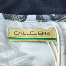 【新品】CALLEJERA カジェヘラ 半袖ポロシャツ ボタニカル 総柄 ブルー系 2 [240101038768] ゴルフウェア レディース_画像5