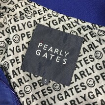 PEARLY GATES パーリーゲイツ 蓄熱ジップジャケット ニコちゃん 千鳥柄 ブルー系 5 [240101002041] ゴルフウェア メンズ_画像6