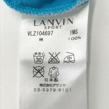 【1円】LANVIN SPORT ランバン スポール ハーフジップ 長袖Tシャツ ドット柄 ブルー系 40 [240001949691]_画像6