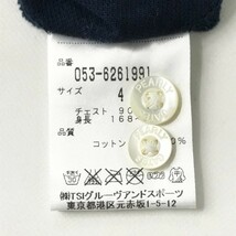 【1円】PEARLY GATES パーリーゲイツ 長袖ポロシャツ ボタンダウン ネイビー系 4 [240001955521]_画像7