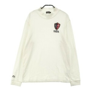 【1円】KAPPA GOLF(AW) カッパゴルフ ハイネック 長袖Tシャツ ホワイト系 L [240001987720]