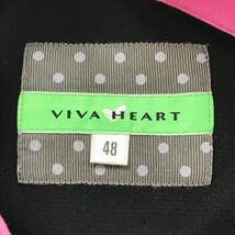 【1円】VIVA HEART ビバハート 長袖ポロシャツ ブラック系 48 [240101013999]_画像7