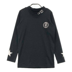 【1円】V12 ヴィトゥエルブ V122110-CT10 ハイネック 長袖Tシャツ L/S MOCK 星柄 ブラック系 1 [240101089064]