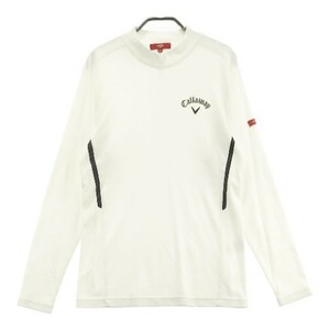 CALLAWAY キャロウェイ レッドレーベル/2021年モデル ハイネック 長袖Tシャツ ホワイト系 M [240101025033] ゴルフウェア メンズ