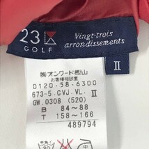 【1円】23区GOLF ニジュウサンクゴルフ リバーシブル 中綿ベスト 迷彩 カモフラ柄 レッド系 2 [240101044878]_画像5