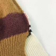 【1円】MARNI マルニ ニット セーター モヘヤ ボーダー ベージュ系 38 [240101080987]_画像6