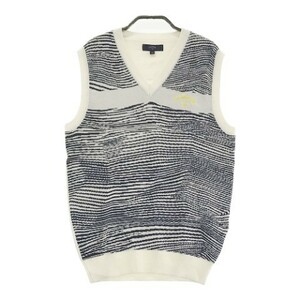 Callaway Callaway Wool Blend v Neck List Vest Zebra Pattern White M [240001945038] Golf Wear Men Men