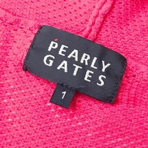【1円】PEARLY GATES パーリーゲイツ メッシュ ジップ ジャケット パーカー ピンク系 1 [240001946312]_画像4