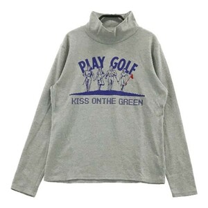 KISS ON THE GREEN キスオンザグリーン ハイネック長袖Tシャツ グレー系 3 [240001990643] ゴルフウェア レディース