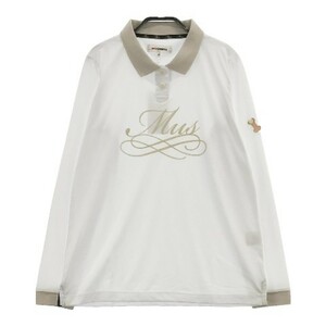 [Новая] MU Sports Mewsport 2022 модель с длинным рукавом поло в рубашке белая 44 [240101012035] Golf Wear Ladies