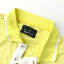 PARADISO パラディーゾ 半袖ポロシャツ イエロー系 M [240101016043] ゴルフウェア メンズ_画像3