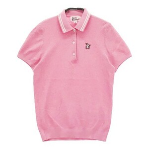 JACK BUNNY ジャックバニー 半袖ニットポロシャツ ピンク系 0 [240001973815] ゴルフウェア レディース