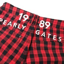 PEARLY GATES パーリーゲイツ 2021年モデル ストレッチパンツ チェック柄 レッド系 0 [240001832761] ゴルフウェア レディース_画像5