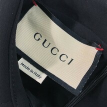 GUCCI グッチ 661672 半袖ワンピース ダブルG チェーン ブラック系 36 [240001900826] レディース_画像7