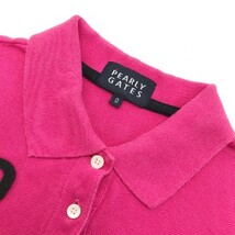 PEARLY GATES パーリーゲイツ 半袖ポロシャツ ピンク系 0 [240001986673] ゴルフウェア レディース_画像3