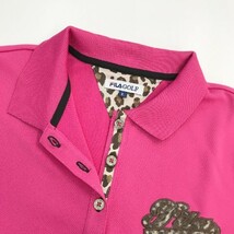 FILA GOLF フィラゴルフ 半袖ポロシャツ ピンク系 L [240101007161] ゴルフウェア レディース_画像3