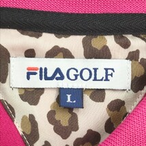 FILA GOLF フィラゴルフ 半袖ポロシャツ ピンク系 L [240101007161] ゴルフウェア レディース_画像5