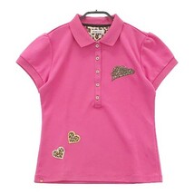 FILA GOLF フィラゴルフ 半袖ポロシャツ ピンク系 L [240101007161] ゴルフウェア レディース_画像1
