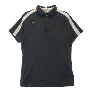 DESCENTE GOLF デサントゴルフ 半袖ポロシャツ ブラック系 M [240001983442] ゴルフウェア メンズ