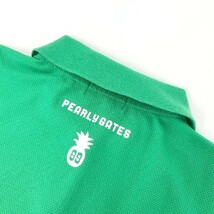 PEARLY GATES パーリーゲイツ 半袖ポロシャツ ニコちゃん グリーン系 1 [240001987103] ゴルフウェア レディース_画像4