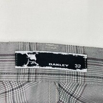 OAKLEY オークリー ストレッチパンツ スカル刺繍 チェック柄 グレー系 32 [240101066228] ゴルフウェア メンズ_画像5