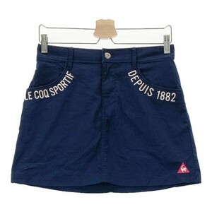 LE COQ GOLF ルコックゴルフ ストレッチスカート 刺繍 ネイビー系 9 [240101086359] ゴルフウェア レディース