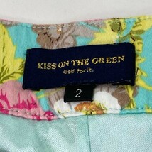 KISS ON THE GREEN キスオンザグリーン インナー付フリルスカート 花柄 ブルー系 2 [240101088138] ゴルフウェア レディース_画像4
