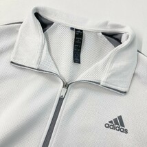 ADIDAS GOLF アディダスゴルフ 2022年 長袖ハーフジップTシャツ ホワイト系 L [240101098322] ゴルフウェア メンズ_画像3