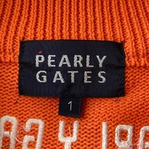 PEARLY GATES パーリーゲイツ 055-174204 フルジップ ニットジャケット オレンジ系 1 [240101100672] ゴルフウェア レディース_画像5