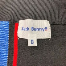 JACK BUNNY ジャックバニー 2021年モデル ハーフジップ ニット セーター ロゴ柄 ブラック系 0 [240101060729] ゴルフウェア レディース_画像5