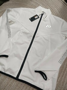 新品 定価20900 Munsingwear マンシング 長袖 ジャケット L 撥水 ストレッチ ホワイト 白 ウインドブレイカー メンズ ゴルフ ウェア