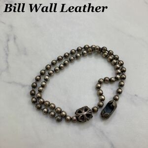 Bill Wall Leather スカル ボールチェーン ネックレス シルバー ビルウォール