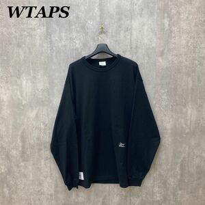 WTAPS LONG SLEEVE DESIGN 02 TEE サイズ3 ロンT ブラック ダブルタップス