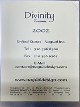 売り切り　Nagual Divinity ナグァール ディビニティ ６点 リング・ピアス ＆ Divinity総合カタログ2002 ／ ジョセフ・ボルトリー 925 _画像7