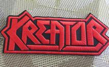 黒赤Kr英語◆激渋クリエイター　Kreator　《クリーター　ドイツ》スラッシュメタル・バンド刺繍ワッペン■激渋　■ 洋服・衣類・衣服DIY_画像7