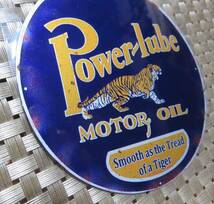 猛虎ST紺橙◆新品パワールーブモーターオイル　ガソリン　POWER LUBE MOTOR OIL VINTAGE RETRO　ステッカー　シール防水◎自動車　DIY倉庫_画像5