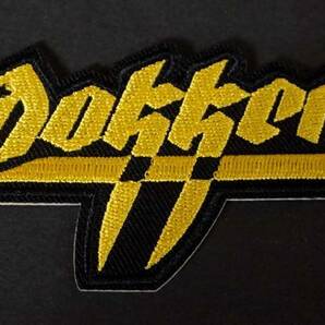 黄黒DK英語■新品『Dokken ドッケン 』ヘヴィメタル・バンド　 刺繍ワッペン◇激渋◎映画 ムービー 音楽 ミュージック◆◇ミリタリー