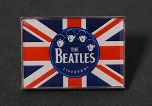  『英国旗BT4人組』■UK　ユニオンジャック　イギリス国旗■■新品『 ビートルズ/The Beatles』■ピンバッジ バッチ■ロックバンド.Music