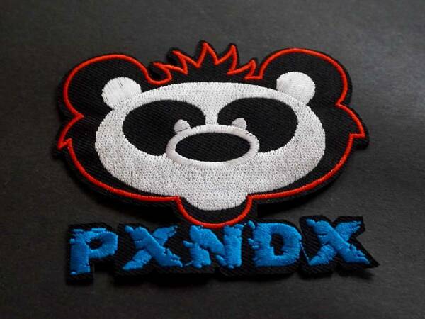 《PX白黒熊猫》■新品『パンダ PXNDX 』パンク・ロック・バンド ミュージシャン 刺繍ワッペン激渋■メキシコバンド ■ミュージック 音楽