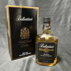 未開栓 Ballantine's gold seal バランタイン ゴールドシール エクストラ ウイスキー 古酒 スコッチウイスキー 箱入り