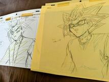 【最終値下】遊戯王 原画 闇遊戯／genga [セル画 cel なし〕　原画　修正原画　セット_画像1