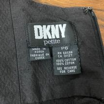 DKNY petite キャミソール　ワンピース ノースリーブ 黒　ミニスカート_画像5