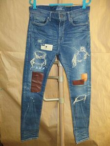 glamb gram patchwork slim skinny skinny denim Denim blue 3