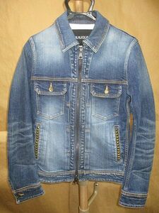 1piu1uguale3 2ND STUDS PROGRESSIVE DENIM 定価11万　スタッズ　デニム　ジャケット　5