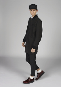  Marni MARNI men's 14aw collection MA-1 flight long coat jacket black 46 domestic regular goods 